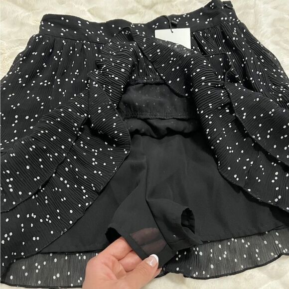 Zara Women’s Polka Dot Skirt Black XS, S‎ - Picture 5 of 5